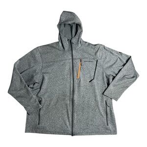 Eddie Bauer Men’s XXL First Ascent Gray Zip Up Hooded Jacket